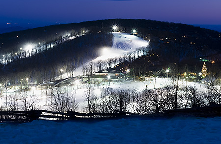 Winter Evening on Wintergreen Mountain, Nelson County, VA